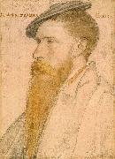 Hans holbein the younger Portrait of William Reskimer. Coloured chalks on pink-primed paper oil